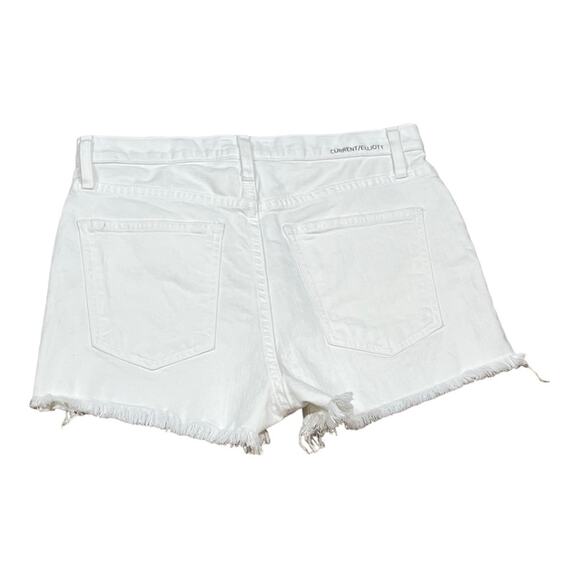 Current/Elliott Ultra High Waist Short in Sugar White - Picture 4 of 5